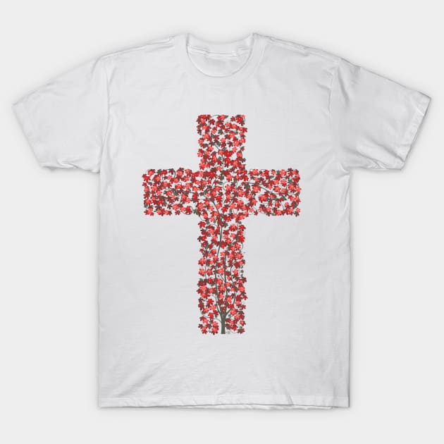 Life In The Cross T-Shirt by Jamie Lee Art